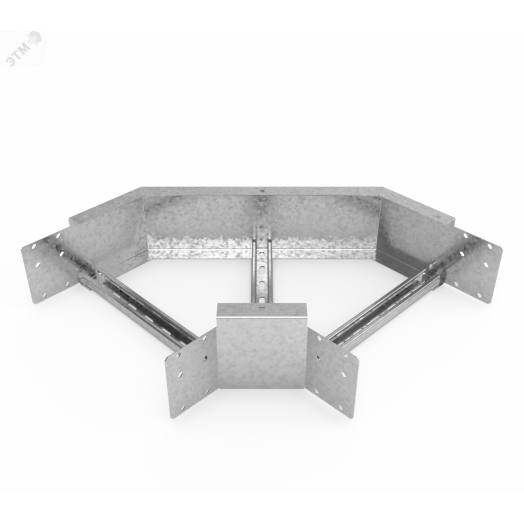 Кабельрост угловой  с R=100 мм 90 горизонтальный РУ190Г.400.150.100.3.1