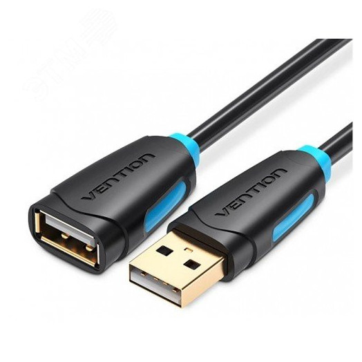 Кабель удлинитель USB 2.0 AM на AF, 1 м.