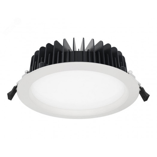 Светильник светодиодный встраиваемый downlight TLDR08-34-840-OL-EM1-IP65 34Вт 3300лм 4000K Ra80 IP65  с БАП 1 час