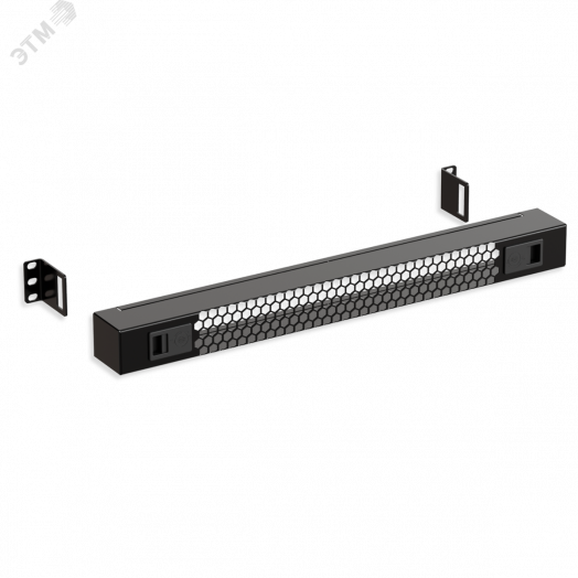 Экран защитный 1U. перфорированный 19 дюймов. черный RAL 9004 SYSMATRIX PS 0100.9000