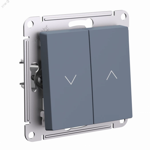 ATLASDESIGN 2-клавишный ВЫКЛЮЧАТЕЛЬ ЖАЛЮЗИ, 10А, мех., ГРИФЕЛЬ