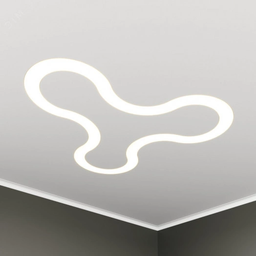 Светильник светодиодный RVE-LBX-HOLE-SONAR-1430-V (Спинер с отв. 1430х1315х70мм S50мм 119Вт встраиваемый 4000K Белый)