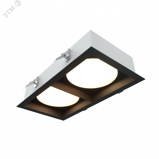 Светодиодный светильник RVE-LBX-SENSO-2X-190x365-V (Карданник 190х365х67мм 18Вт Встраиваемый 4000K белый)