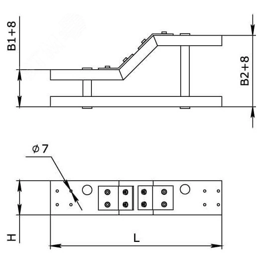 Модуль глухой 30х30 мм