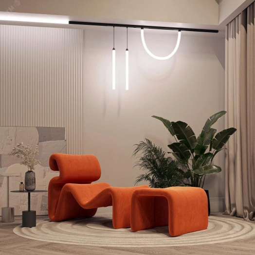 Светильник MAG-ORIENT-TUBE-HANG-L500-7W Day4000 (BK, 360 deg, 48V) (IP20 металл, 3 года)