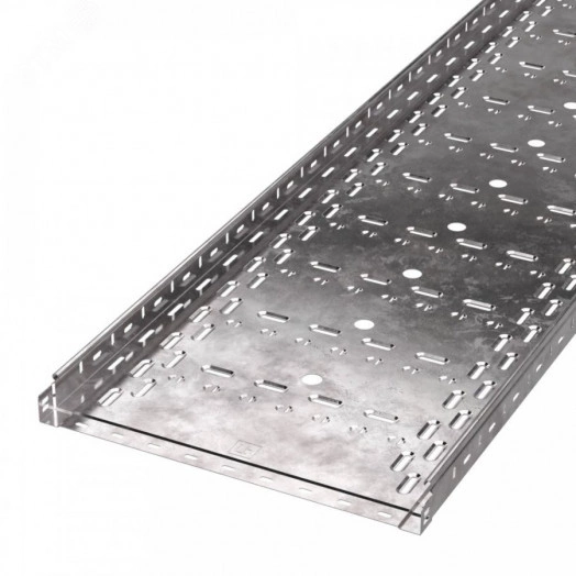 Лоток перфорированный Стандарт INOX (AISI 409) 500х50х3000 (1,0 мм) (6 м/уп)