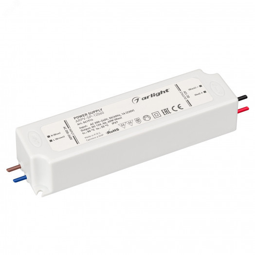 Блок питания ARPV-SP-12060 (12V, 5A, 60W) (IP67 Пластик, 5 лет)