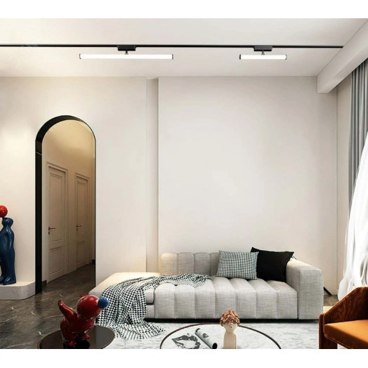 Светильник светодиодный трековый Tube Opal L300 для магнитной системы Galakti 300x26x87 мм 10 Вт 3000 K CRI>90 черный