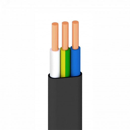 Кабель силовой ВВГп нг(А)-LS 3х6 -0,66Семейный Бренд