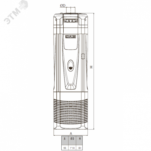 Насос погружной колодезный DTRON3 35/90 230V/50Hz