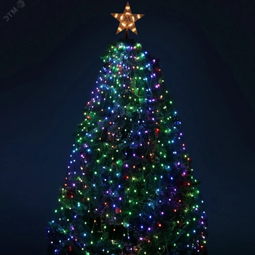 Умная гирлянда RGB,1,5 м, управление изображением, таймер, упр. через моб. приложение, 400 LED, IP44 ERASG -03