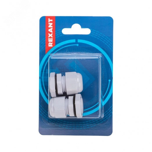 Ввод кабельный PG-11 (5-10 мм) серый, комплект (2 шт/уп)