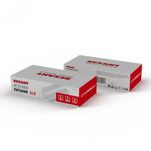 Источник питания тонкий AC 175-250V/DC 24V 8,4А 200W с проводами, влагозащищенный (IP67)