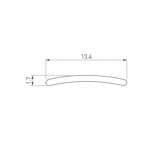 Экран матовый СТ для профиля T (пластик)