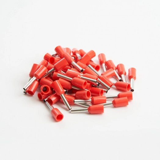 Наконечник штыревой втулочный изолированный НШВИ 1-8 (упаковка 100 шт), LD405-108