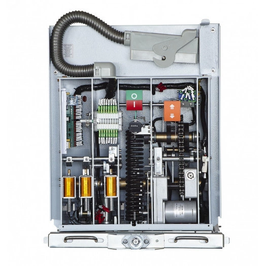 Ваккуумный выключатель BB/-10-1250-20-150-3 выкатного исполнения, с магнитом блокировки включения, с правой блокировкой, с 2 токовыми катушками отключения, опер. Ток 220 В AC/DC