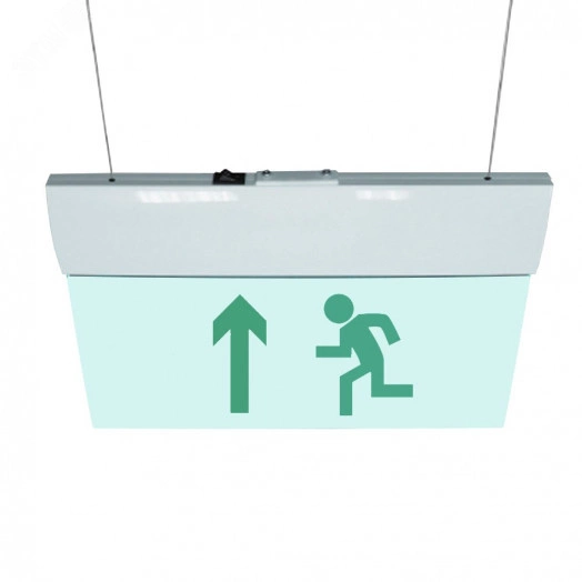 Оповещатель световой М-220-УЛЬТРА Человек влево стрелка вверх (подвесное крепление)