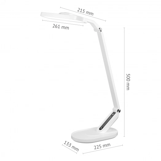 Светильник настольный светодиодный сетевой TL-10DRU-W (10W) белый, USB зарядка