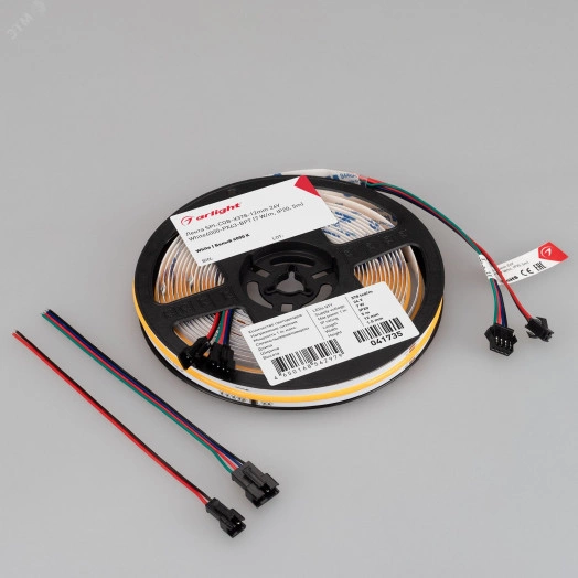 Лента SPI-COB-X378-12мм 24V White6000-PX63-BPT (7 W/m, IP20, 5м) (бегущий огонь)