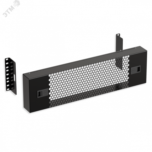 Экран защитный 3U. перфорированный 19 дюймов. черный RAL 9004 SYSMATRIX PS 0300.9000