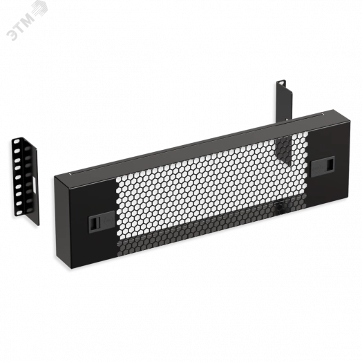Экран защитный 3U. перфорированный 19 дюймов. черный RAL 9004 SYSMATRIX PS 0300.9000