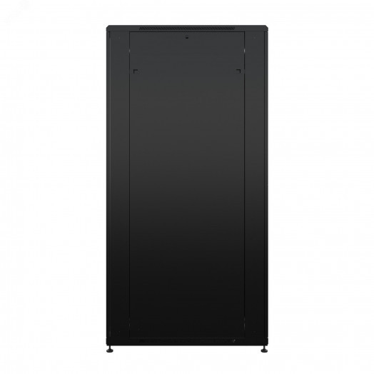 Шкаф напольный универсальный серверный NTSS R 42U 800х1000мм, 4 профиля 19, двери стекло и сплошная металл, боковые стенки съемные, регулируемые опоры, разобранный, черный RAL 9005
