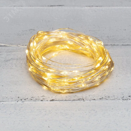 Гирлянда Роса с трансформатором 50 м, 500 LED, теплое белое свечение