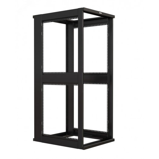 Шкаф напольный 19-дюймовый TSR-4881-DDAA-P12-R101-RAL9005, 48U, 2325x800х1000 мм (ВхШхГ), передняя и задняя двойные распашн. перфорир. двери, боковые панели съемные, панель крыши с заглушками щеточных вводов, цвет черный (RAL 9005)