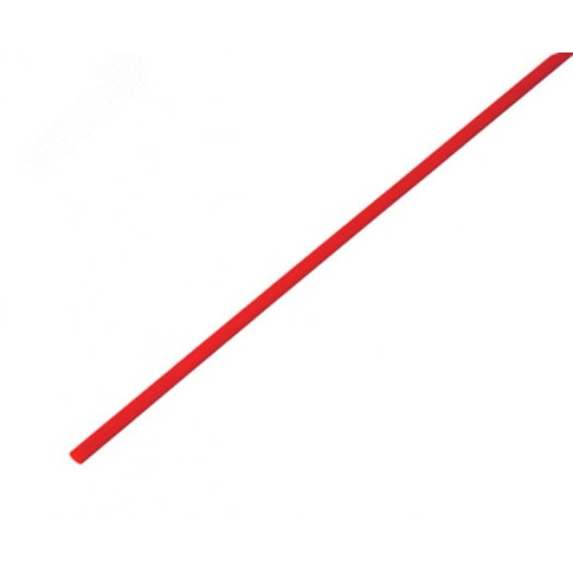 Термоусаживаемая трубка 3,0 1,5 мм, красная, упаковка 50 шт. по 1 м