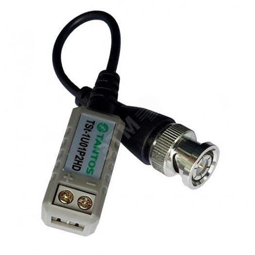 Пассивный приемник-передатчик HD-видео по витой   паре. 1 канал BNC, витая пара под клеммы, со      шлейфом. Дальность передачи видеосигнала AHD      720P/960P