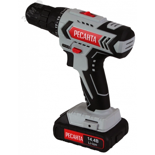 Дрель-шуруповерт аккумуляторная ДА-14-2ЛК Ресанта