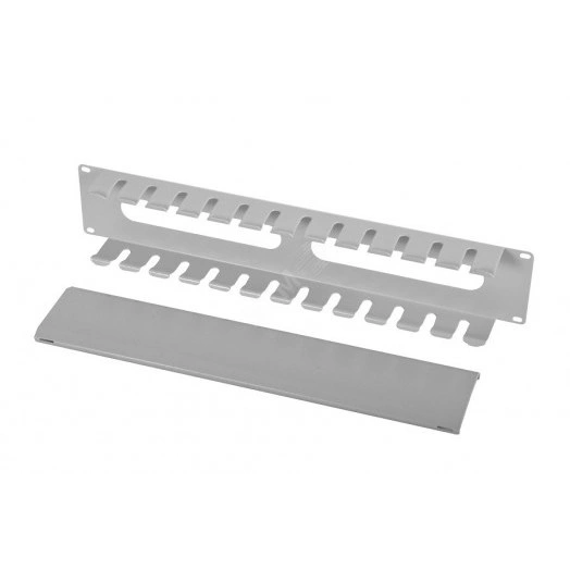 Органайзер кабельный горизонтальный 19' 2U с крышкой