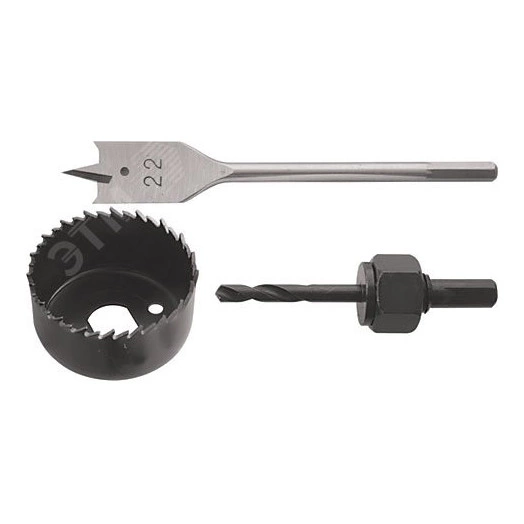 Сверла наборные для замков, набор 3 шт (22/54 мм)