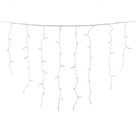 Бахрома светодиодная с контроллером 200 светодиодов 3 м белый IP20 провод прозрачный ULD-B3010-200/DTA WHITE IP20