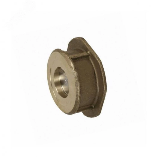 Клапан обратный латунный осевой Ду 32 Ру16 межфланцевый диск нержавеющая сталь