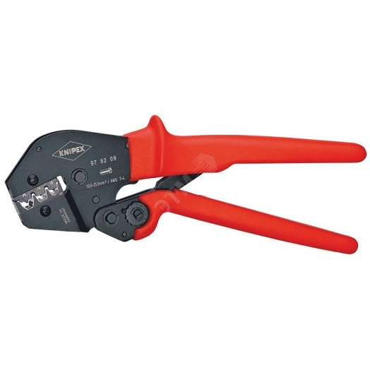 Пресс-клещи под изолированныеованные и неизолированныеованные контактные гильзы 10/16/25 мм AWG 7/5/3 кол-во гнёзд: 3 L-250 мм KN-975209