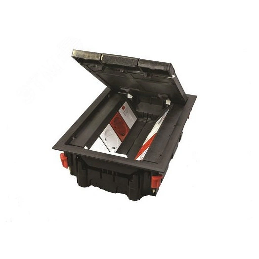 Напольный лючок на 6 постов (45х45 мм), пластиковый LUK/6