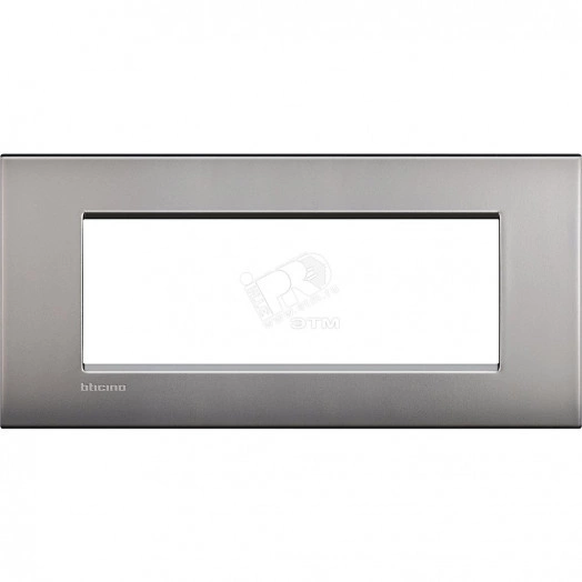 LivingLight Рамка AIR 7 постов Матовый никель