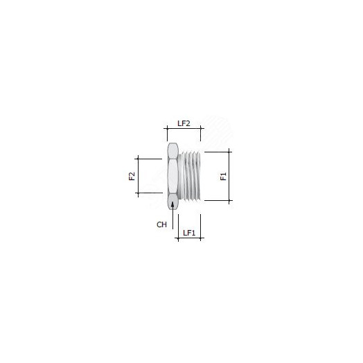 Переходник M25x1.5 наружная резьба/ M20x1.5 внутренняя резьба