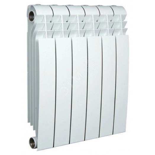 Радиатор биметаллический секционный 500/87/6 боковое подключение
