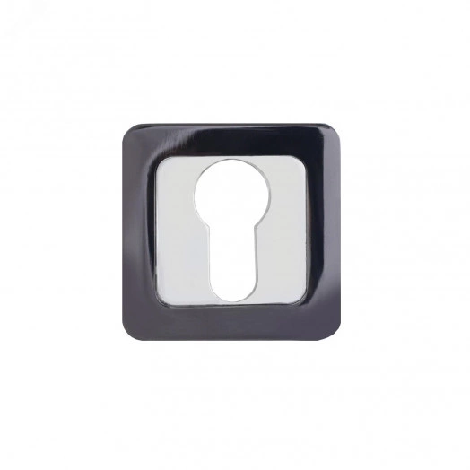 Накладка декоративная (комплект) под цилиндровый механизм замка, АЛЛЮР АРТ ET-S1 BT/CP (42142) черный титан