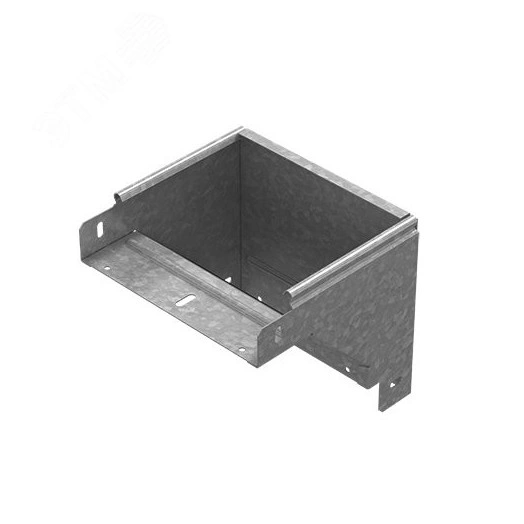 Поворот вертикальный вниз к лотку 400х100, толщ. 1,0 мм, Сендзимир цинк