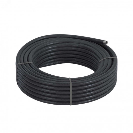 Металлорукав DN 20мм в гладкой PU оболочке, Dвн   20,5 мм, Dнар27,0мм,50м, цвет черный