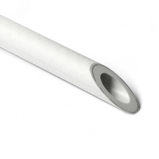 Труба полипропиленовая армированная алюминием SDR 5 PN25 Белая 2м DN25