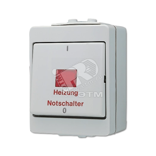 Выключатель аварийный для отопительных систем 16AX 400V накладная IP44
