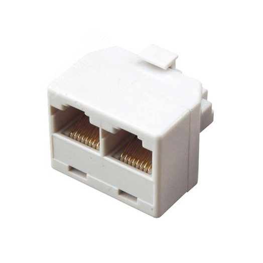 Двойник компьютерный RJ-45(8P-8C) (штекер - 2 гнезда)