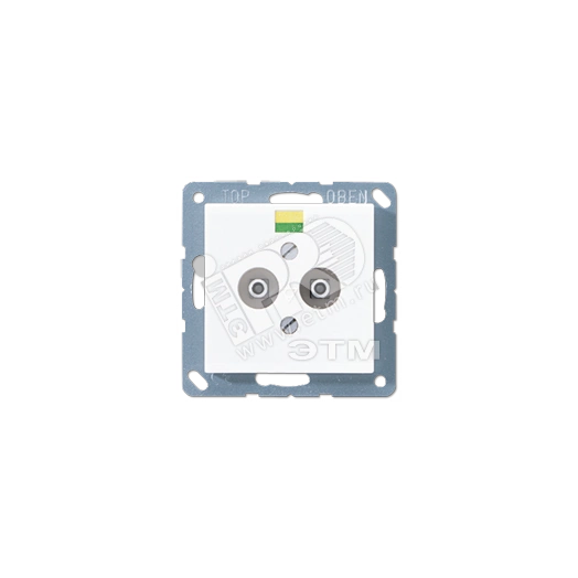 Розетка штепсельная для выравнивания потенциалов белая