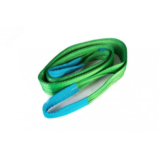 Строп текстильный двухпетлевой длиной 2м для поднятия грузов до 2т