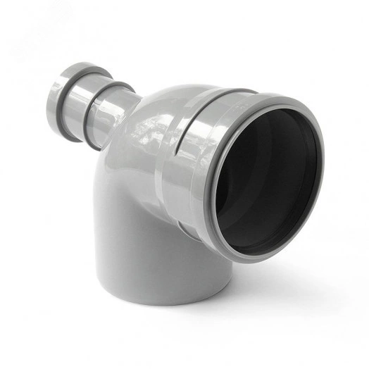 Отвод с выходом левый (полипропилен) 110x50/87,5град.