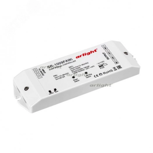 Контроллер SR-1009FA WiFi (12-36V, 240-720W) (ARL, IP20 Пластик, 3 года)